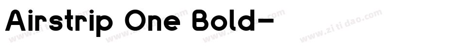 Airstrip One Bold字体转换
